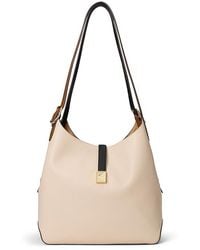 Kate Spade - Deco Colorblocked Pebbled Leather Large Shoulder Bag (Milk Glass Multi) Shoulder Handbags - Lyst