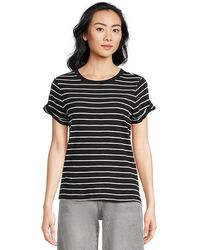 Sanctuary - Perfect T-Shirts Remix Clothing/ Stripe 5 Sm (Us 4-6) Cotton/Rayon - Lyst