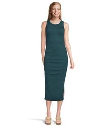 Michael Stars - Wren Ruched Midi Dress Sm (Us 4-6) Cotton/Modal/Spandex - Lyst