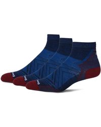 Smartwool - Run Zero Cushion Ankle Socks 3-Pack (Deep) Crew Cut Socks Shoes - Lyst