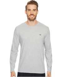 Lacoste - Long Sleeve Pima Jersey Crew Neck T-shirt - Lyst