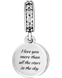 Pandora Moon And Stars Necklace In Silver Metallic Lyst