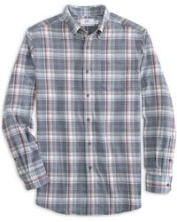 Southern Tide - Long Sleeve Ic Flannel Longleaf Plaid Heather Sport Shirt - Lyst
