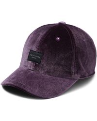 Rag & Bone Addison Baseball Cap - Velvet - Purple