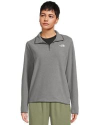 The North Face - Glacier Fleece 1/4 Zip Jacket Coat, Polyester - Lyst
