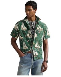 Polo Ralph Lauren - Classic Fit Sailboat Oxford Camp Shirt Clothing, Cotton - Lyst