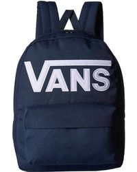 vans navy blue backpack