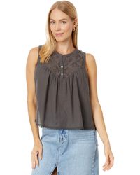 Lucky Brand - Embroidered Cutwork Tank - Lyst