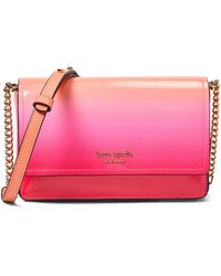 Kate Spade - Morgan Ombre Saffiano Leather Flap Chain Wallet - Lyst