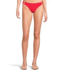 Becca - Modern Edge Rib Gracie U Buckles Side Hipster Swimwear, Nylon/Spandex - Lyst