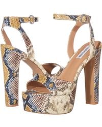 steve madden glassy tan heels