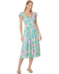 Lilly Pulitzer - Bayleigh Flutter Sleeve Midi - Lyst