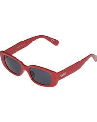 vans sunglasses mens red