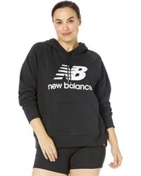 New Balance - Plus Size Essentials Pullover Hoodie - Lyst