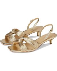 Michael Kors - Alessia Kitten Sandal Sandals, Synthetic - Lyst