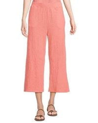 Mod-o-doc - Wide Leg Cropped Pants Casual Pants, Cotton - Lyst