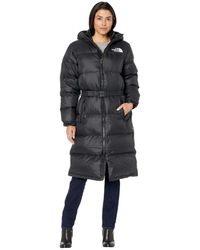 womens long north face coat