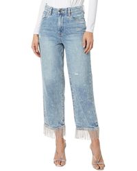 Blank NYC - Heart And Soul Baxter Denim Jeans With Rhinestone Fringe Detail - Lyst