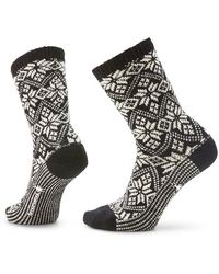 Smartwool - Everyday Traditional Snowflake Crew Socks No Show Socks Shoes Sm Shoe 4-6.5) Wool/Nylon/Merino - Lyst