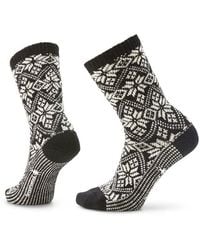 Smartwool - Everyday Traditional Snowflake Crew Socks No Show Socks Shoes Sm Shoe 4-6.5) Wool/Nylon/Merino - Lyst