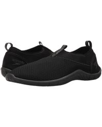 tidal chunky sole trainer in black knit