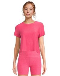 Beyond Yoga - Featherweight Supreme Cropped T-Shirts Clothing, Elastane/Polyester - Lyst