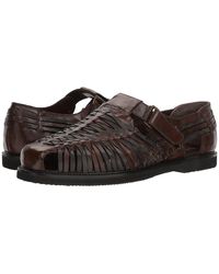 Deer Stags Bamboo 2 Leather Woven Huarache Sandals in Black for Men Lyst