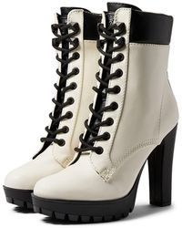 white guess boots