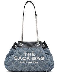 Marc Jacobs - The Quilted Denim Chain Sack Bag Handbags, Cotton/Denim/Leather - Lyst