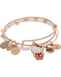 ALEX AND ANI Hello Kitty Love Bracelet Set Of 2 - Metallic