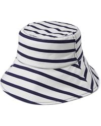 Kate Spade - Breton Stripe Long Brim Rev Bucket Hat - Lyst