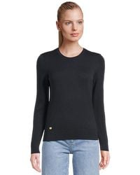 Ralph Lauren - Petite Cotton-Blend Sweater Clothing, Cotton/Modal - Lyst
