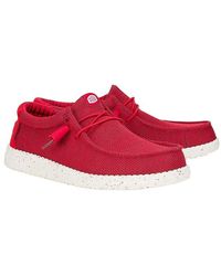 HEYDUDE - Wally Stretch Sox Lace-Up Boots, Canvas - Lyst