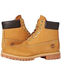 Timberland - 6 Premium Waterproof Boot (Wheat Nubuck Leather) Lace-Up Boots - Lyst