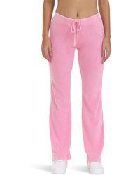 Juicy Couture - Garment Dyed Heritage Wide Leg Track Pant - Lyst