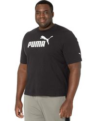 PUMA Big Tall Essential Logo Tee - Black
