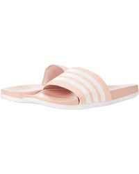 adidas slides women white