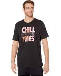 Calvin Klein Short Sleeve Wash Story V Neck In Smoked Pearl