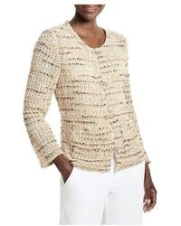 NIC+ZOE - Petite Tonal Mix Knit Jacket Jacket, Cotton/Nylon/Polyester - Lyst