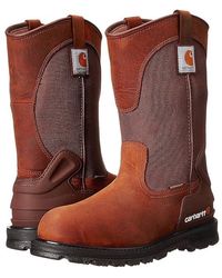 Carhartt - 11 Waterproof Non-Safety Toe Wellington Boot (Bison) Work Pull-On Boots - Lyst