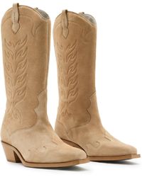AllSaints - Dolly Suede Boot - Lyst