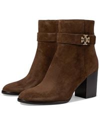 Tory Burch - 80 Mm T-Lock Heeled Ankle Boots (Mustang) Boots - Lyst