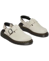 Dr. Martens - Jorge Ii Leather Slingback Mules (Warm Stone) Lace-Up Boots - Lyst