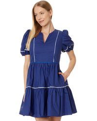 English Factory - Piping Detailed Mini Dress - Lyst
