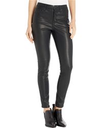 Blank denim the principle mid rise vegan leather skinny pants Clearance