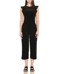 michael kors sequined mesh jumpsuit