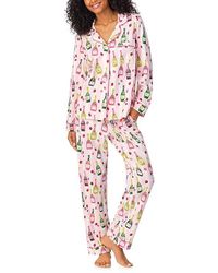 Bedhead PJs - Long Sleeve Classic Cotton Knit Pajama Set Pajama Sets Xl (Us 16) Cotton/Down - Lyst