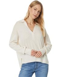 Splendid - Tori Cashmere Polo Sweater (Pale Oak Heather) Sweater - Lyst