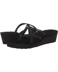 teva wedge flip flops