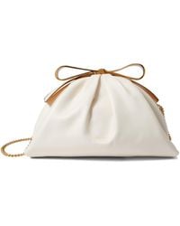 Kate Spade - Bridal Pearlized Smooth Leather Bow Frame Clutch - Lyst